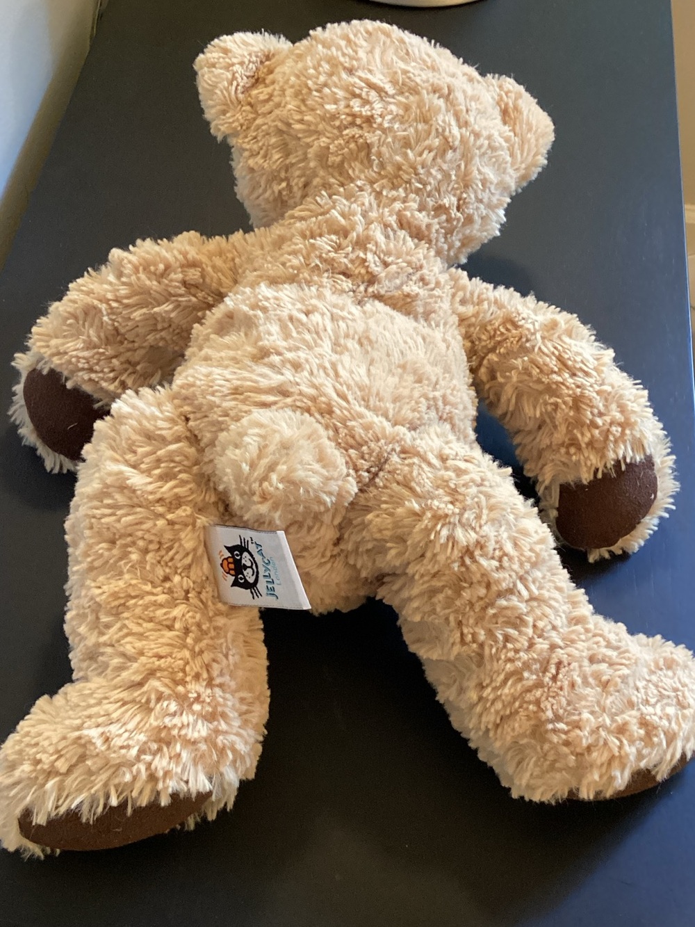 Jellycat Edward Cream Teddy Bear with Brown Accents 14 Inches Super Soft ! - Picture 3 of 6